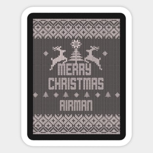 Merry Christmas AIRMAN Sticker